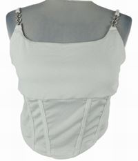 Dámský bílý crop top Shein 