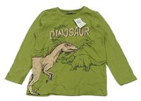 Zelené triko s dinosaury Pep&Co