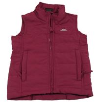 Vínová šusťáková funkční lehce zateplená vesta zn. Trespass