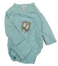 Světlemodré body s vydrami Pusblu