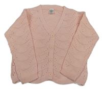 Světlerůžový propínací svetr Little kids