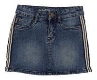 Tmavomodrá riflová sukně s proužkem Garcia