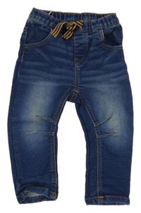 Tmavomodré teplákové rifle Ergee