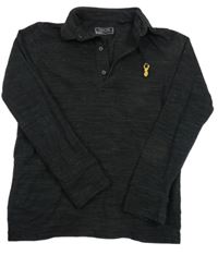 Černo-šedé melírované triko Next