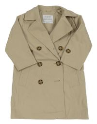 Béžový plátěný podzimní kabát Primark
