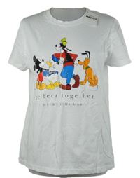 Nové - Dámské bílé tričko s Mickeym Disney 