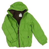 Zelená šusťáková zateplená funkční bunda s kapucí Quechua