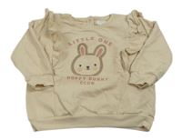 Béžová mikina s králíčkem Next