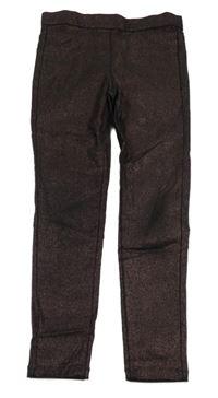 Černo-růžové třpytivé tregíny Next 