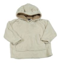 Světlebéžová chlupatá mikina s kapucí Kiabi 