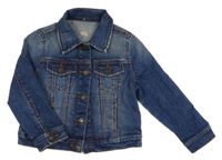 Tmavomodrá riflová bunda 