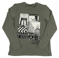 Tmavošedé triko s fotkami George