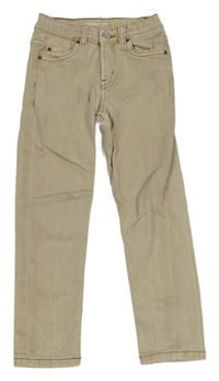 Béžové skinny fit rifle ZARA