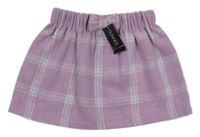 Nové - Lila kostkovaná sukně Dunnes