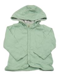 Světlezelená propínací lehká mikina s kapucí Lupilu