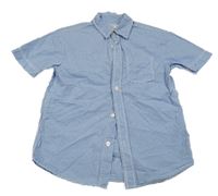Modro-bílá kostičkovaná košile H&M