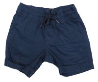 Tmavomodré plátěné kraťasy Lupilu