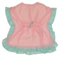 Neonově růžovo-pomněnková plážová tunika Primark