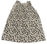 Béžovo-hnědý top s leopardím vzorem H&M