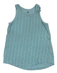 Modrý vzorovaný top zn. H&M