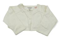 Bílé svetrové propínací bolerko Zara 