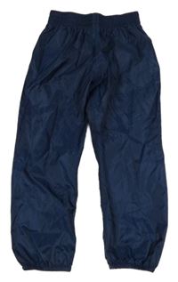 Tmavomodré nepromokavé šusťákové funkční kalhoty Decathlon