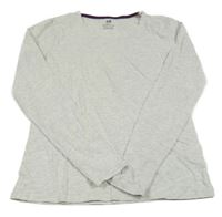 Šedé melírované triko H&M