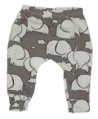 Šedé tepláky se slony Next