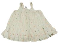 Smetanový halenkový top s výšivkou GAP