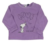 Lila mikinotriko se Snoopym 