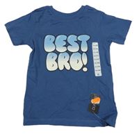 Nové - Modré tričko s nápisem Dunnes