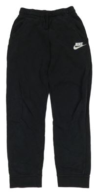 Černé tepláky s logem Nike