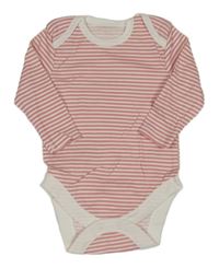 Růžovo-bílé pruhované body Primark