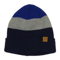 Nové - tmavomodro-šedo-safírová čepice F&F