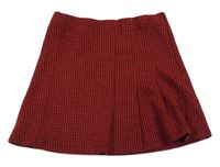 Červeno-černá kostkovaná sukně Next