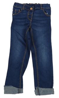 Tmavomodré skinny teplákové rifle Next