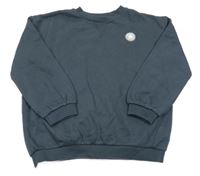 Tmavomodrošěedá mikina s nášivkou M&S