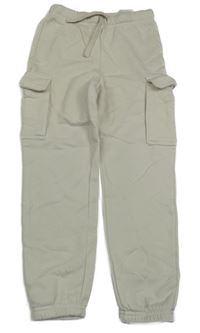 Smetanové cargo tepláky H&M