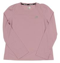 Světlerůžové funkční sportovní triko s logem Karrimor