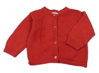 Červený propínací svetr se vzorem PRIMARK