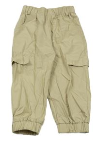 Béžové cargo cuff kalhoty SHEIN