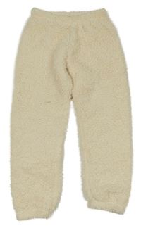 Smetanové huňaté kalhoty Super Soft