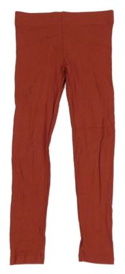 Rezavé žebrované legíny M&S