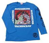 Cobaltově modré triko s Avengers z překlápěcích flitrů Next
