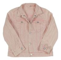 Světlerůžová riflová bunda H&M