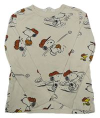 Smetanové triko se Snoopym H&M
