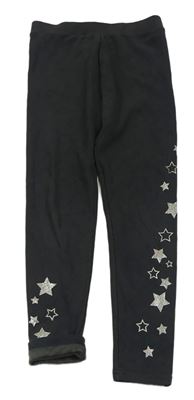 Antracitové zateplené legíny s hvězdami Primark