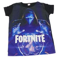 Černo-modré tričko s Fortnite