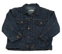 Tmavomodrá riflová bunda