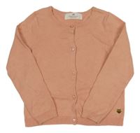 Starorůžový propínací lehký svetr H&M